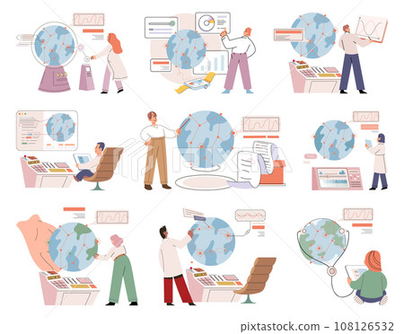 Lab test. Vector illustration. Lab tests serve as benchmarks for evaluating scientific hypotheses The laboratory is controlled environment for conducting experiments Testing various hypotheses helps 108126532