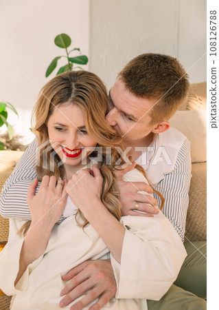 portrait of beautiful couple portrait of beautiful couple 108126788