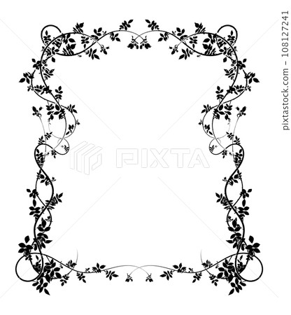 large complex frame pattern with rose hip climbing 108127241