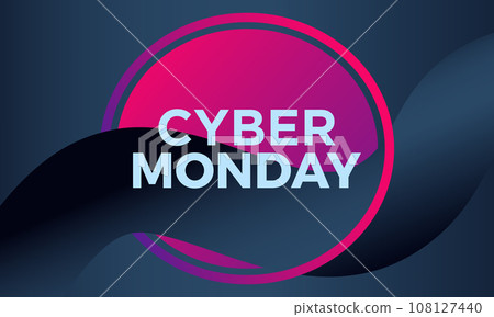 Cyber Monday Sale Online Shopping Concept with Digital Devices, Shopping Bag, and Discounts banner. Vector template for background, banner, card, poster design. Cyber Monday Sale Online Shopping Concept with Digital Devices, Shopping Bag, and Discounts banner. Vector template for background, banner, card, poster design. 108127440