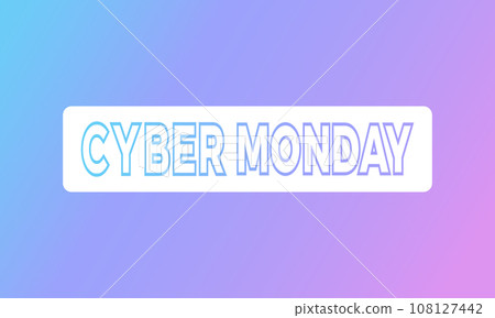 Cyber Monday Sale Online Shopping Concept with Digital Devices, Shopping Bag, and Discounts banner. Vector template for background, banner, card, poster design. Cyber Monday Sale Online Shopping Concept with Digital Devices, Shopping Bag, and Discounts banner. Vector template for background, banner, card, poster design. 108127442