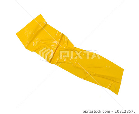 Adhesive tape piece isolated on white background Adhesive tape piece isolated on white background 108128573