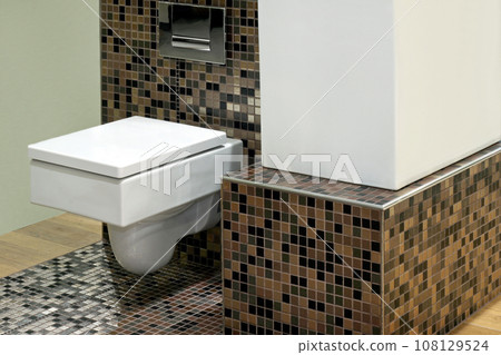 Toilet and tiles Toilet and tiles 108129524