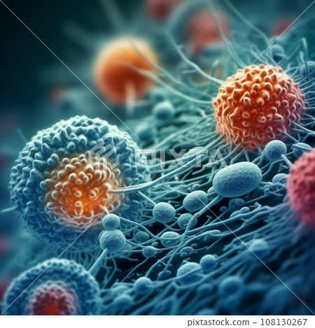Close up Cell. Generative Ai Illustration. High quality illustration 108130267