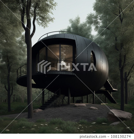 Generative Ai Illustration. Architecture. High quality photo 108130274