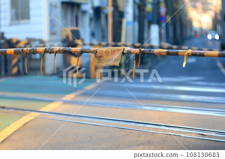 Railroad crossing alarm image Railroad crossing alarm image 108130683