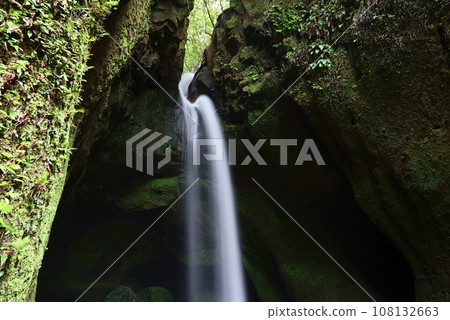 Close-up of flowing Nagano Falls Close-up of flowing Nagano Falls 108132663