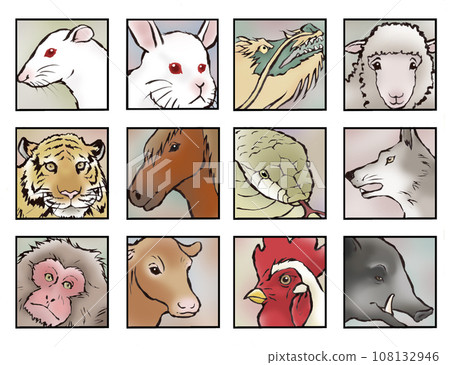 Zodiac illustration set Zodiac illustration set 108132946