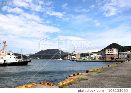 Kanmon Straits seen from Mojiko Retro Kanmon Straits seen from Mojiko Retro 108133063