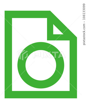 Illustration with an icon inside a document Illustration with an icon inside a document 108133099