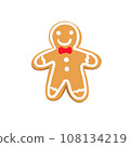ginger bread man for holiday christmas  108134219