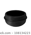 black rock gray isolated on white background korea traditional  108134223