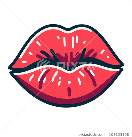 嘴唇圖示 108135508
