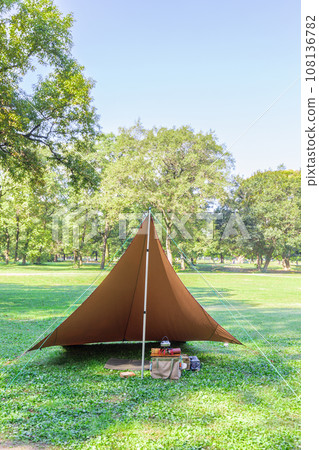 "Saitama Prefecture" Akigase Park Day camp with a tarp 108136782