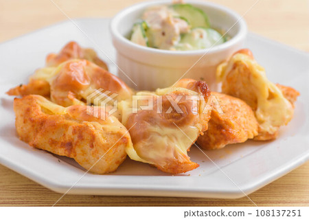 cheese chicken and cucumber salad cheese chicken and cucumber salad 108137251