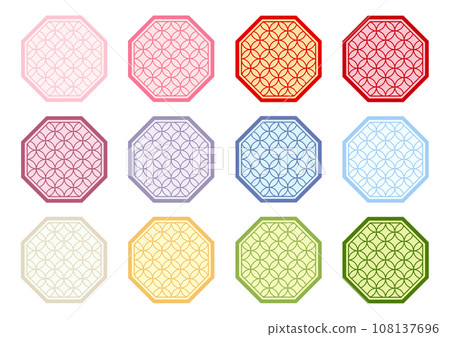 Japanese pattern background Cloisonne 108137696