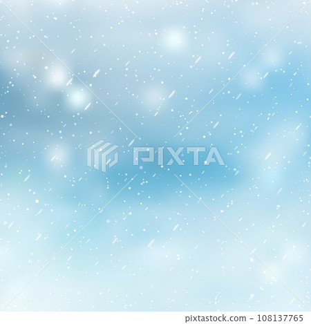 Christmas, Snowy background with falling snow, snowflakes, snowdrift for winter and new year holidays. Vector Christmas, Snowy background with falling snow, snowflakes, snowdrift for winter and new year holidays. Vector 108137765