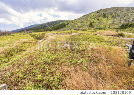 秋天的山形藏王，山形縣山形市山頂的青森冷杉枯萎了 108138109