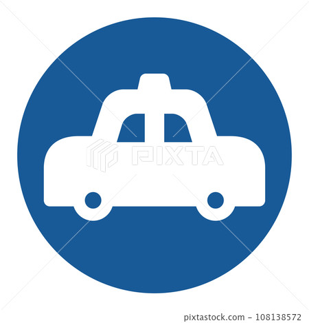 Single color illustration of a simple sign - For authorized vehicles only Single color illustration of a simple sign - For authorized vehicles only 108138572