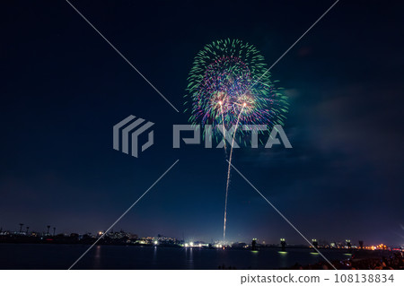 夜空中盛開的大花-調布煙火大會 夜空中盛開的大花-調布煙火大會 108138834