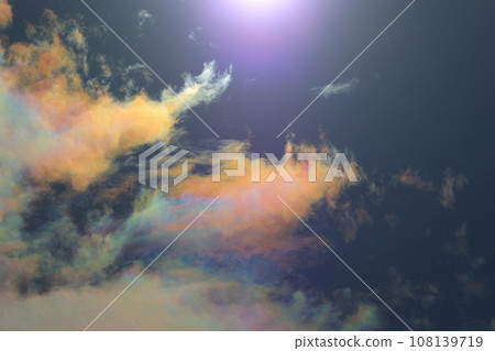 Colorful clouds floating in the clouds 108139719