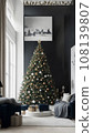 Luxury room with Christmas tree 108139807