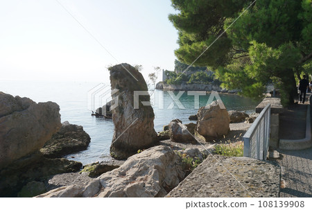Miramare Castle Garden on a sunny day 108139908