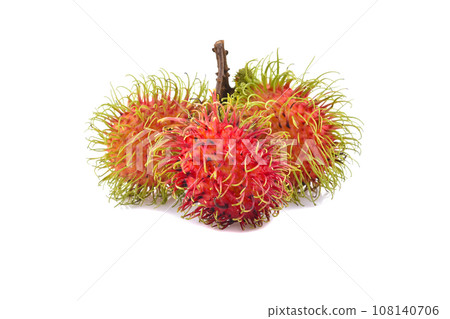 rambutan sweet delicious fruit isolated on white background 108140706
