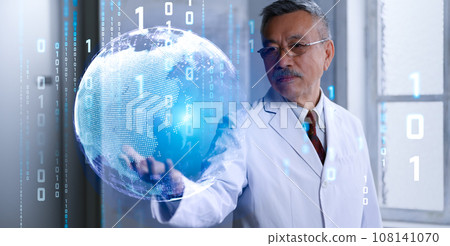 A man wearing a white suit 108141070