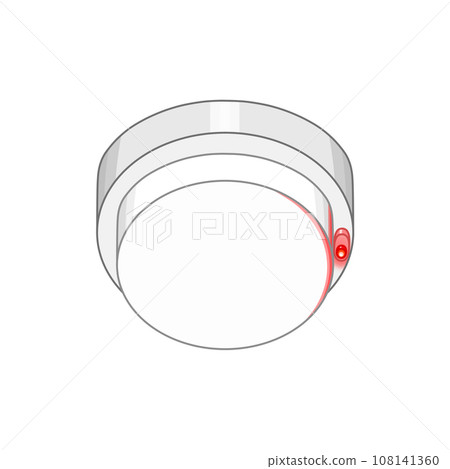 Differential spot heat detector with red light on Differential spot heat detector with red light on 108141360