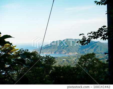 View of the Shigemo Peninsula side from the summit of Mt. Gassan View of the Shigemo Peninsula side from the summit of Mt. Gassan 108141442