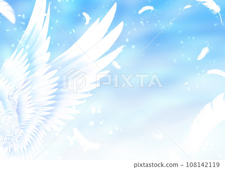 扇動翅膀和舞動羽毛的神秘背景 108142119