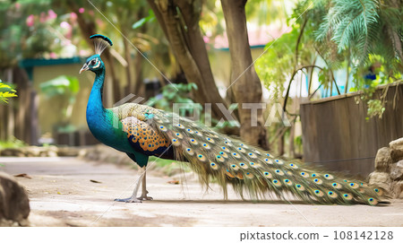 Wild peacock 108142128