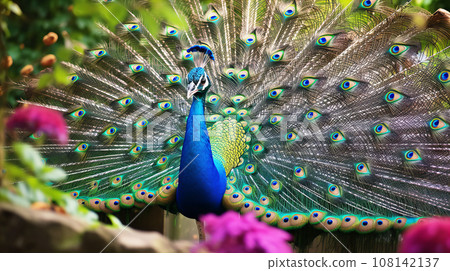 Wild peacock 108142137