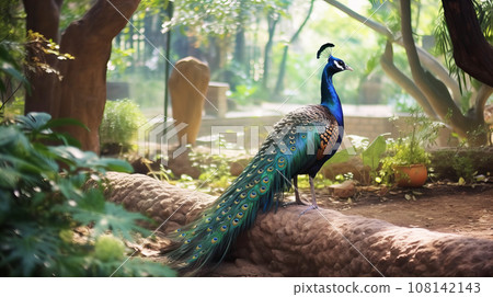 Wild peacock 108142143