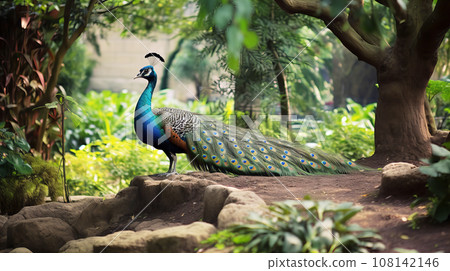 Wild peacock 108142146