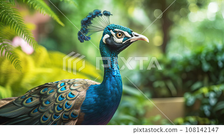 Wild peacock 108142147