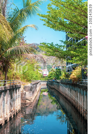 Sewerage canal in Thailand Sewerage canal in Thailand 108143639