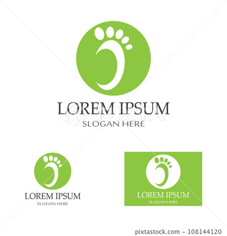 footprints,foot care,and footstep, logo images illustration design 108144120