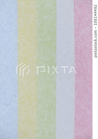 Background material with romantic colors made of Japanese paper 108144492