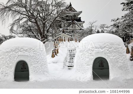 Kamakura Festival in Yokote City, Akita Prefecture, Small New Year Event Kamakura Festival in Yokote City, Akita Prefecture, Small New Year Event 108144996