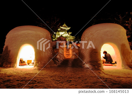 Kamakura Festival in Yokote City, Akita Prefecture, Small New Year Event Kamakura Festival in Yokote City, Akita Prefecture, Small New Year Event 108145013