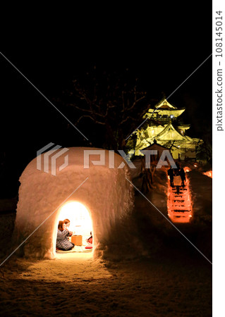 Kamakura Festival in Yokote City, Akita Prefecture, Small New Year Event Kamakura Festival in Yokote City, Akita Prefecture, Small New Year Event 108145014