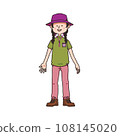 手寫風格山遊戲服的女孩 108145020
