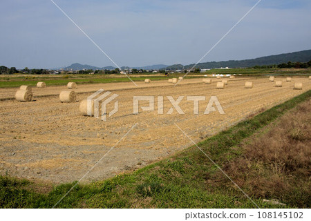 秋天的鄉村風景草卷 108145102