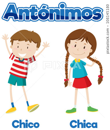 Education Antonyms: Chico and Chica in Spanish Education Antonyms: Chico and Chica in Spanish 108145180