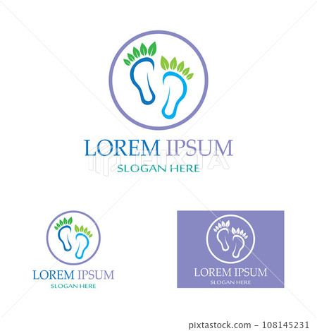 footprints,foot care,and footstep, logo images illustration design footprints,foot care,and footstep, logo images illustration design 108145231
