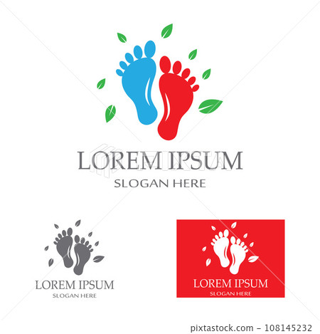 footprints,foot care,and footstep, logo images illustration design footprints,foot care,and footstep, logo images illustration design 108145232
