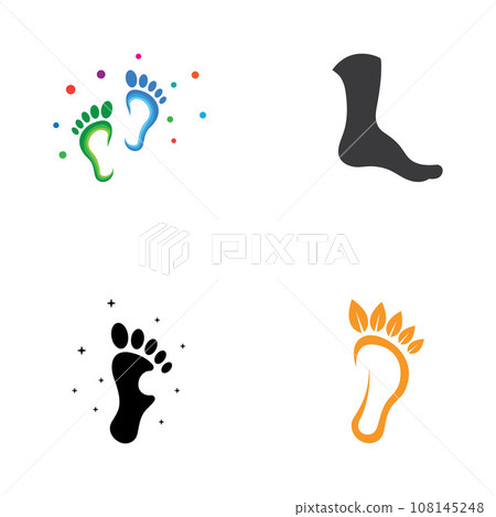 footprints,foot care,and footstep, logo images illustration design 108145248