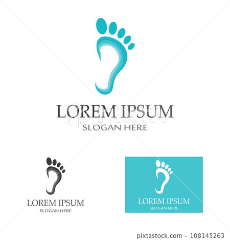 footprints,foot care,and footstep, logo images illustration design 108145263